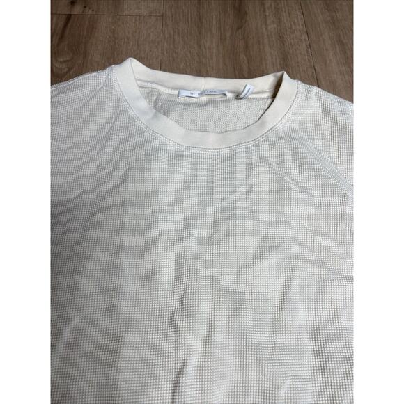 Helmut Lang Waffle Sweatshirt Size Medium M Crewneck Women’s Cozy Lounge Wear - Picture 8 of 11